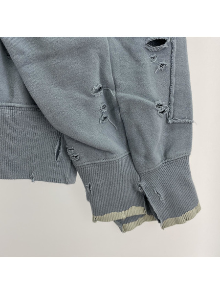 stein スウェット・トレーナー oversizes rebuild sweat M ブルー