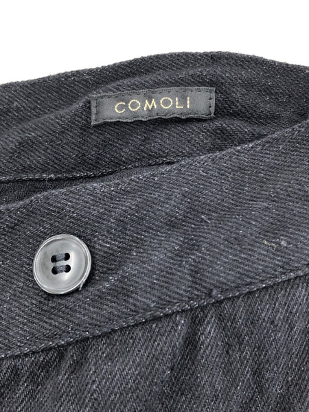 COMOLI デニムオーバーパンツ 1 ブラック｜商品番号：2100201334169