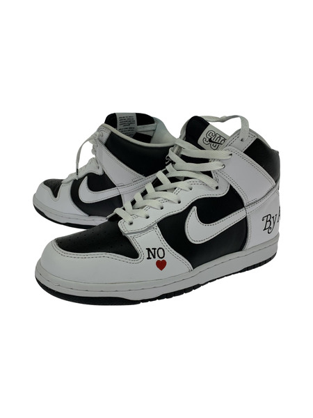 SUPREME×NIKE SB DUNK HIGH BY ANY MEANS WHITE BLACK (26cm)[値下]