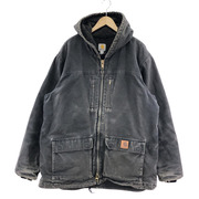 Carhartt ダック/裏ボア/ジップパーカー/ジャケット XL ブラック