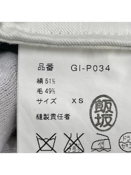 COMME des GARCONS パンツ シルクウール/BLK/XS