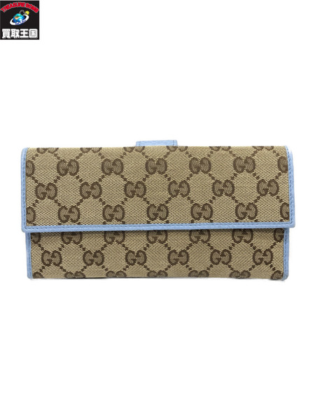 GUCCI GGキャンバス ロングウォレット