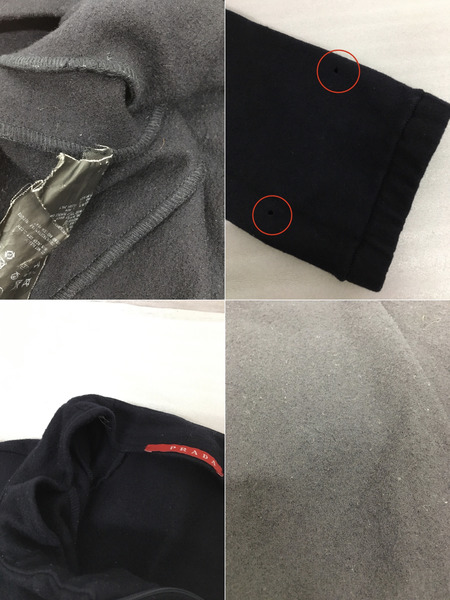 00s PRADA SPORTS ウールワンピース ネイビー S