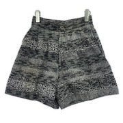 ISSEY MIYAKE ショートパンツ 80s/筆タグ 総柄ショートパンツ (M)