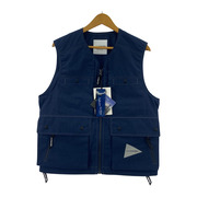 and wander ジレ・ベスト tough aramid vest S ネイビー
