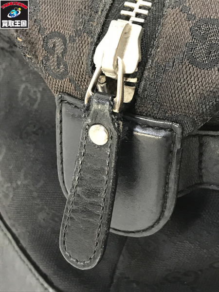 GUCCI ショルダーバッグ トラベルバッグ ボストン GG柄 黒