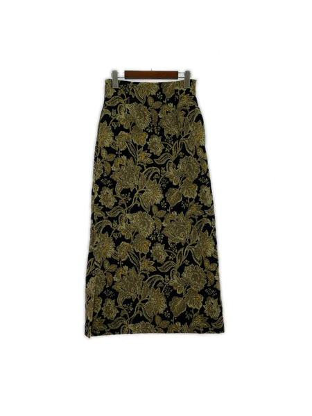 plage ロングスカート R'IAM PLAGE ゴブラン 黒