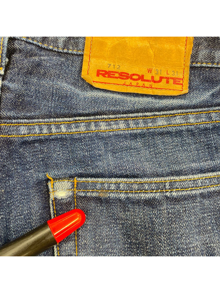 デニム・ジーンズ RESOLUTE 712 セルビッチ デニム W31[値下]