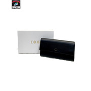 Dior icon ロング フラップウォレット ブラック
