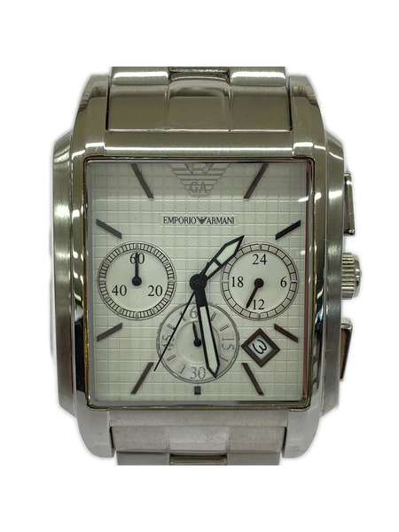 EMPORIO ARMANI メンズ時計 クロノグラフ クォーツ腕時計