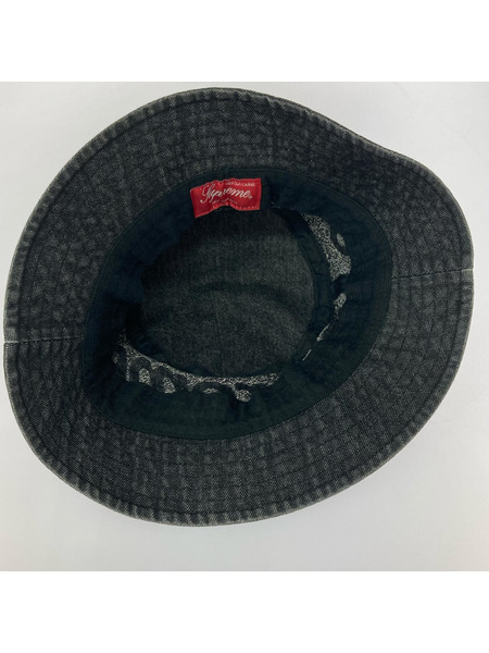 Supreme 22SS Fade Jacquard Denim Crusher Hat デニムバケットハット
