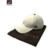 GUCCI 6Pベースボールキャップ 白 SizeXL グッチ 帽子 野球帽 GG 