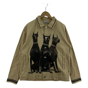 EMPTY REFERENCE L/S DOGデザイン ジャケット ベージュ (S)