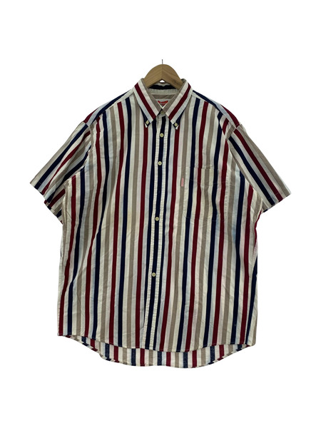 OLD・VINTAGE 90s Budweiser S/S ストライプシャツ（L)