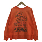 SAINT MICHAEL スウェット・トレーナー CRW SWEAT/JS & LMB オレンジ (M)