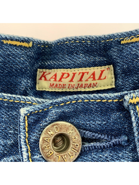 KAPITAL デニム・ジーンズ ワイドデニムパンツ インディゴ (XS) K1509LP35