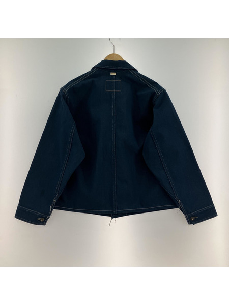 FAUVES CARPENTER SHORT JACKET DENIM (4)