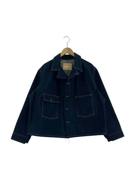 FAUVES CARPENTER SHORT JACKET DENIM (4)