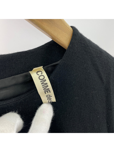 80s COMME des GARCONS ウールS/Sワンピース 黒 AD1989