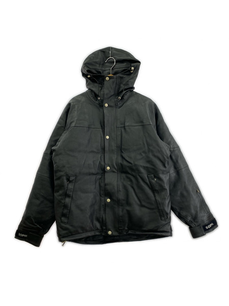 SOPHNET. ダウンジャケット フェイクレザー[値下]