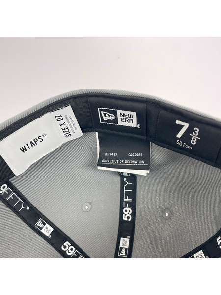 WTAPS キャップ X NEW ERA 59FIFTY グレー 7 3/8