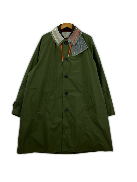 kolor Nyタフタ スリーレイヤーステンカラーコート(3)