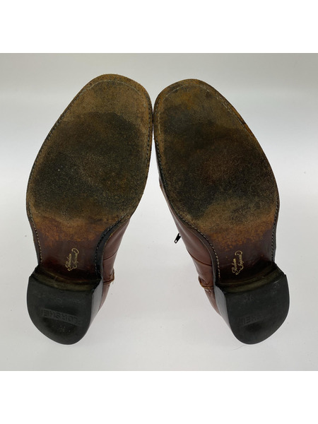 OLD・VINTAGE ブーツ FLORSHEIM サイドジップブーツ ブラウン[値下]