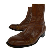OLD・VINTAGE ブーツ FLORSHEIM サイドジップブーツ ブラウン