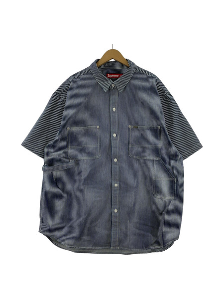 Supreme 25SS Loose Fit S/S Denim Painter Shirt  XXL