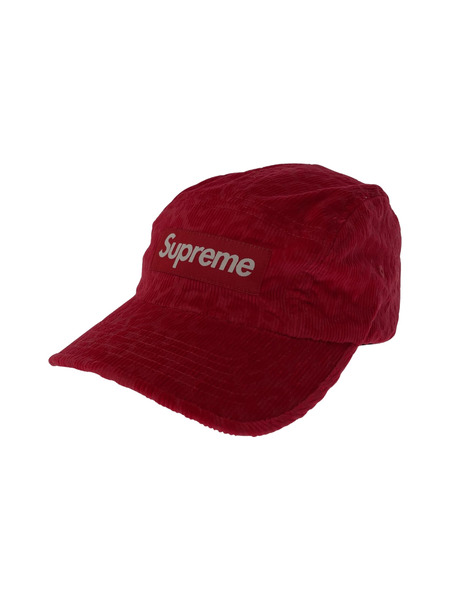 Supreme Leopard corduroy camp cap