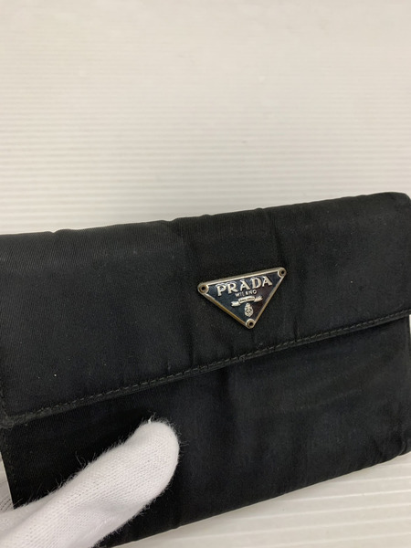 PRADA 3つ折り財布 BLK