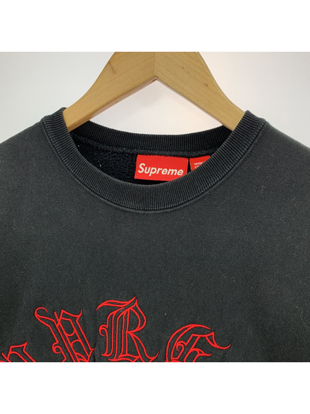 Supreme Old English Arch Logo Sweat 黒 (L)[値下]