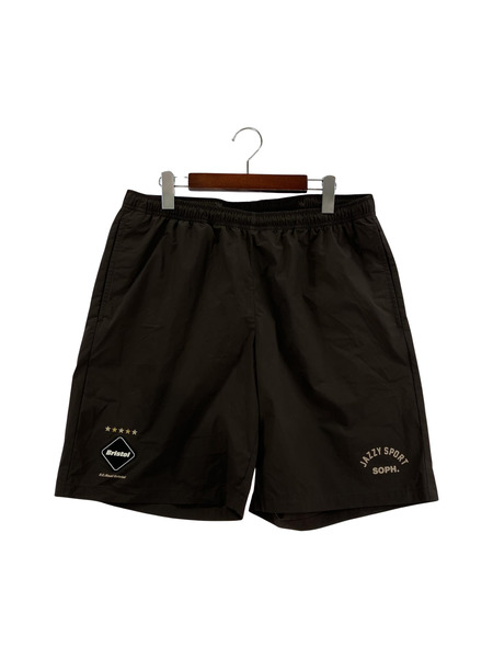 F.C.R.B. AW23/FCRB JAZZY SPORT GAME SHORTS/ブラウン/XL