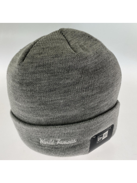 ニットキャップ NEW ERA Box Logo Beanie グレー