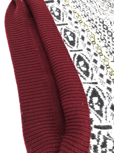 DIGAWEL 22AW Jacquard Sweater MAROON ジャガードセーター 1 DWVB037[値下]