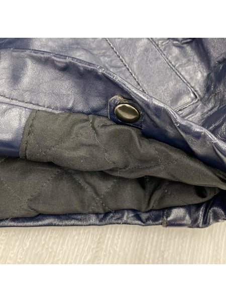 OLD・VINTAGE レザージャケット フランス軍 パイロットジャケット 紺 (-)
