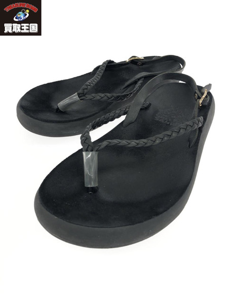 Ancient Greek Sandals レザーサンダル (38) BLK[値下]