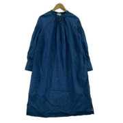 長袖ワンピース scrumpcious シャツワンピース 青