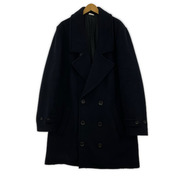 COMME des GARCONS HOMME PLUS PD-C005 ウール ステンカラーコート 紺 L