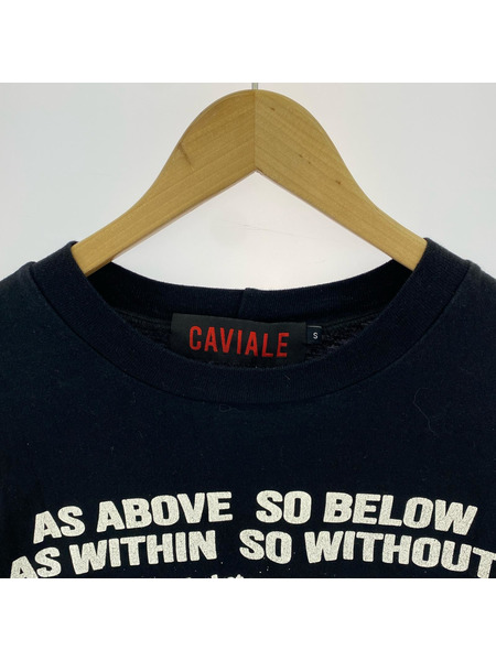 半袖Tシャツ・カットソー CAVIALE 両面プリント ブラック(S)