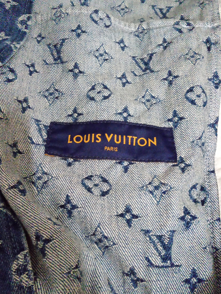 LOUIS VUITTON/モノグラム パッチワーク デニムジャケット 44