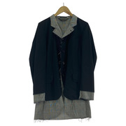 COMME des GARCONS HOMME PLUS カットオフ加工 グレンチェック