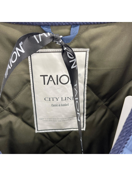 ダウンジャケット TAION-1042CI-LONG/XL/NVY