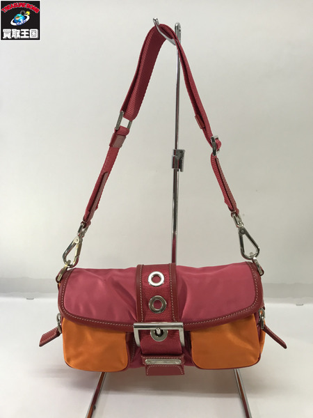 PRADA ショルダーバッグ ナイロン ビタミンカラー