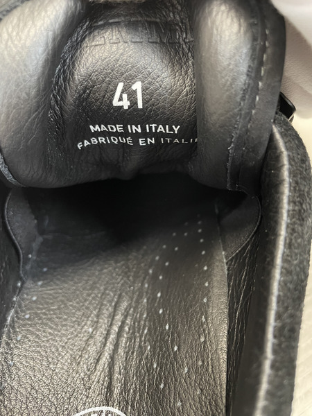 STONE ISLAND コンパスロゴ刺繍 スウェード マウンテンシューズ 41 黒