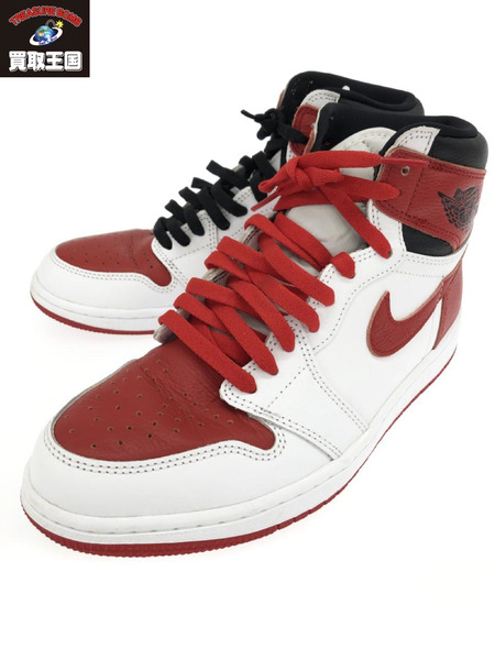 NIKE 555088-161 Air Jordan 1 High OG Heritage (27.5) 白 赤[値下]