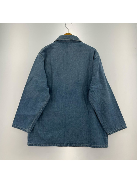 AURALEE 長袖シャツ SELVEDGE FADED LIGHT DENIM P/O SHIRT