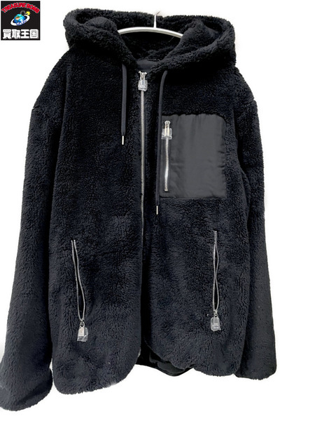 TATRAS MENFI ボアジップパーカー 03 黒