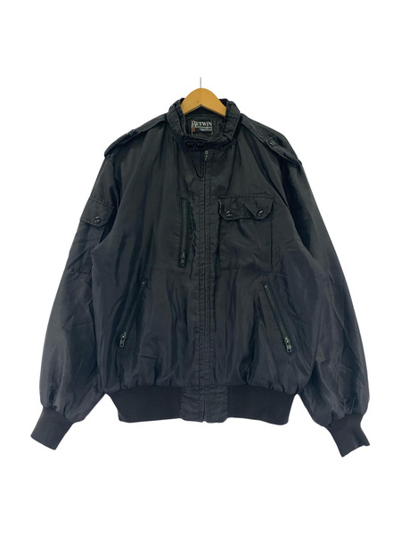 OLD・VINTAGE ジャケット BUTWIN ナイロンジャケット BLK USA製