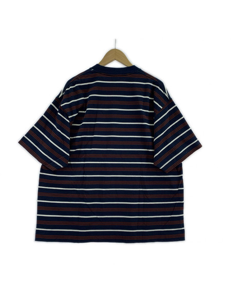 半袖Tシャツ・カットソー plllllleeeasse/ボーダー/紺